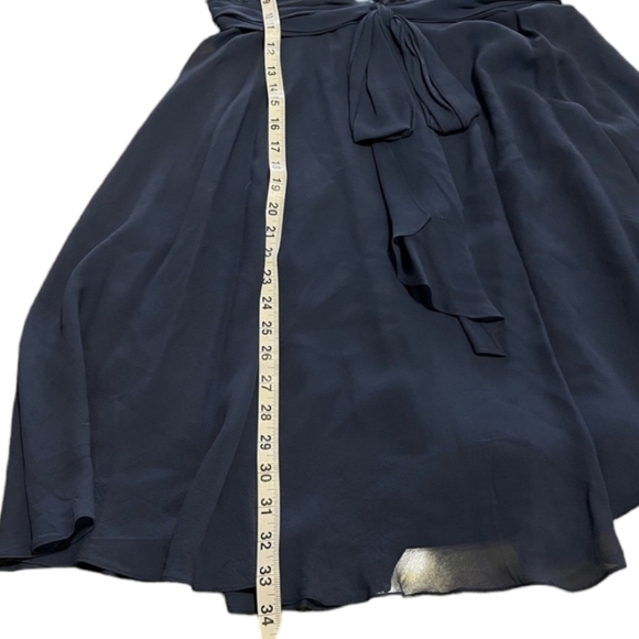 BCBGMaxAzria Silk Dress‎ Mini Chiffon Bead Sequins Cocktail Little Black Women 6 - Picture 14 of 14